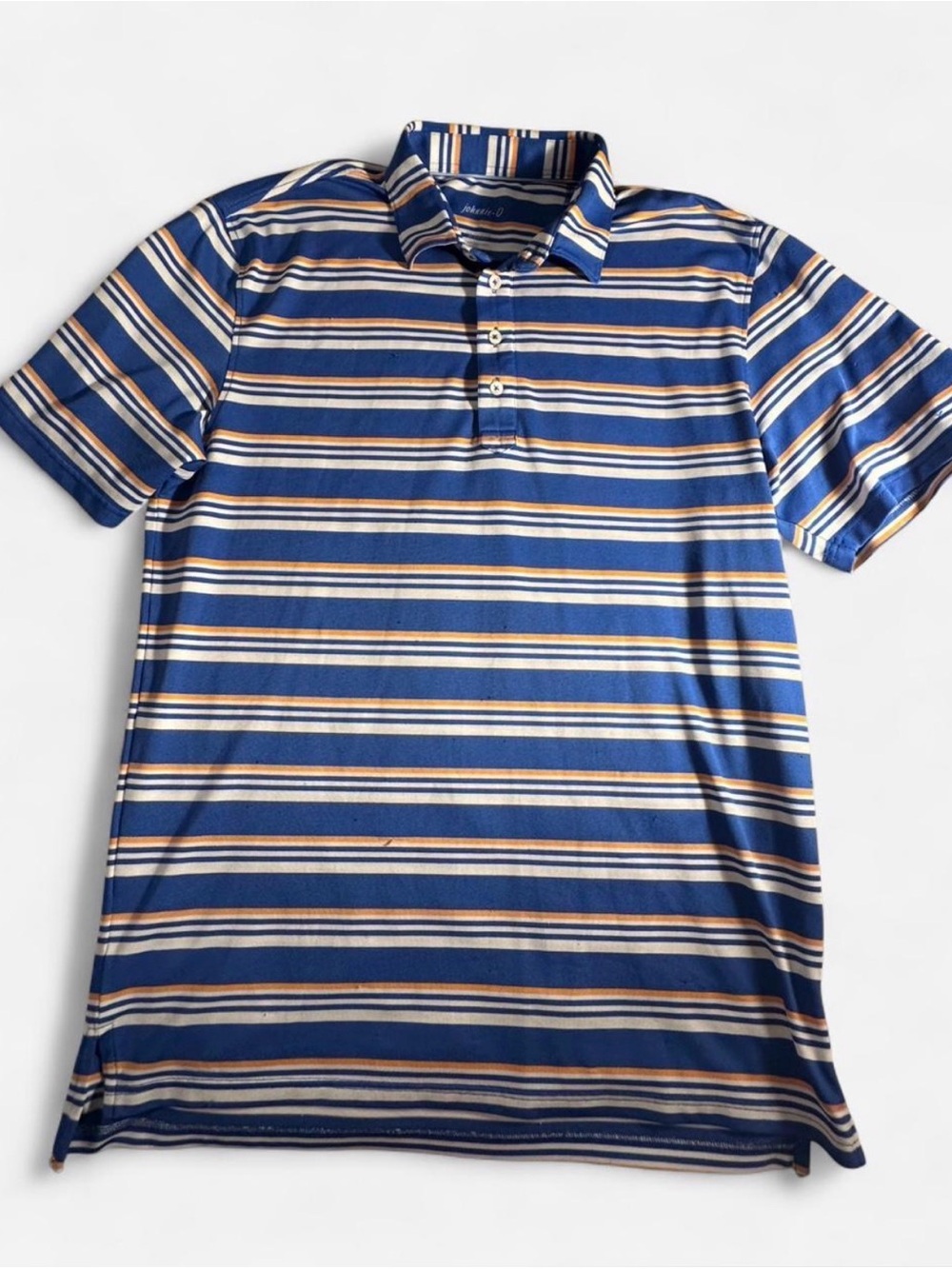 Johnnie-O | Short Sleeve Striped Polo-Mens Size Large